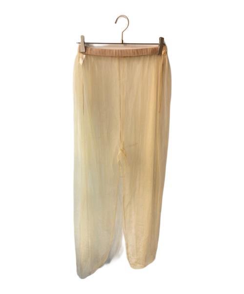 6(ROKU) BEAUTY&YOUTH（ロク ビューティーアンドユース）6(ROKU) BEAUTY&YOUTH (ロク ビューティーアンドユース) ナイロンチュールパンツ ベージュ サイズ:表記なしの古着・服飾アイテム