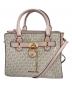 MICHAEL KORS（マイケルコース）の古着「サッチェル スモール - MKシグネチャー」｜ピンク