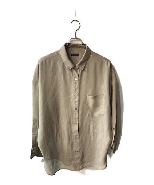 anuans（アニュアンス）anuans (アニュアンス) ミニマルシアーオーバーシャツ ブラウン サイズ:freeの古着・服飾アイテム