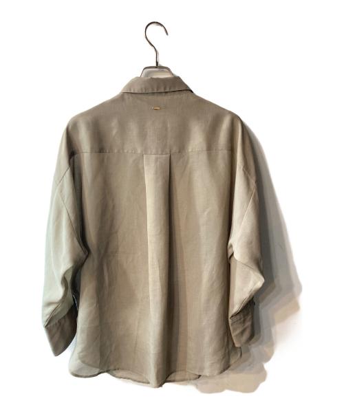 anuans（アニュアンス）anuans (アニュアンス) ミニマルシアーオーバーシャツ ブラウン サイズ:freeの古着・服飾アイテム