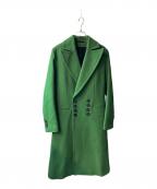 ANN DEMEULEMEESTERアンドゥムルメステール）の古着「ダブルコート」｜グリーン