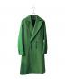 ANN DEMEULEMEESTER（アンドゥムルメステール）の古着「ダブルコート」｜グリーン