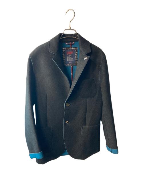 Bob（ボブ）BOB (ボブ) ボンディングウールテーラードジャケット ブラック サイズ:46の古着・服飾アイテム