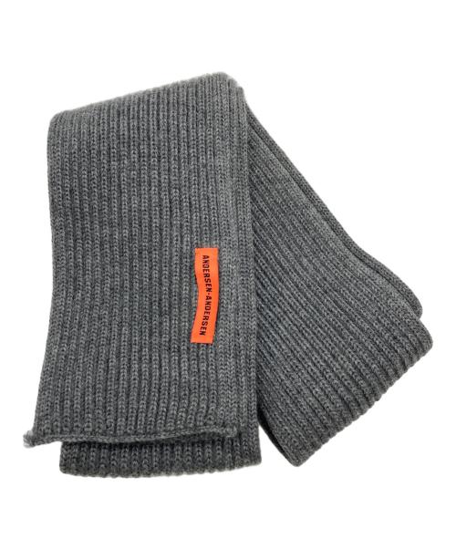 ANDERSEN-ANDERSEN（アンデルセン アンデルセン）Andersen-Andersen (アンデルセン アンデルセン) マフラー グレーの古着・服飾アイテム