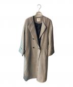 ear PAPILLONNERイアパピヨネ）の古着「チェックコート」｜グレー