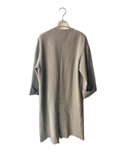 ear PAPILLONNER（イアパピヨネ）ear PAPILLONNER (イアパピヨネ) チェックコート グレー サイズ:FREEの古着・服飾アイテム