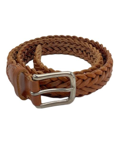 Whitehouse Cox（ホワイトハウスコックス）Whitehouse Cox (ホワイトハウスコックス) レザーベルト ブラウンの古着・服飾アイテム