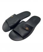 GUCCIグッチ）の古着「レザーサンダル」｜ブラック