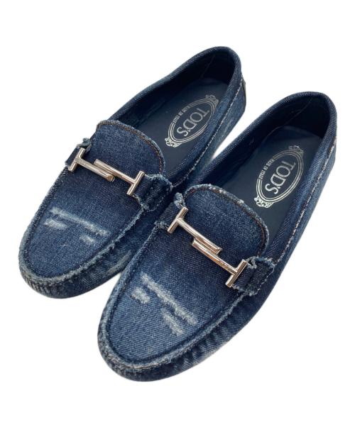 TOD'S（トッズ）TOD'S (トッズ) ドライビングシューズ インディゴ サイズ:38の古着・服飾アイテム