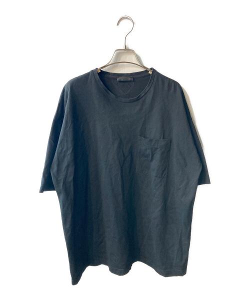 PRADA（プラダ）PRADA (プラダ) ポケットTシャツ ブラック サイズ:Lの古着・服飾アイテム