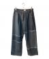 BADWAY（バッドウェイ）の古着「patchwork denim pants」｜ブラック