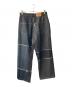 BADWAY (バッドウェイ) patchwork denim pants ブラック サイズ:M：6000円