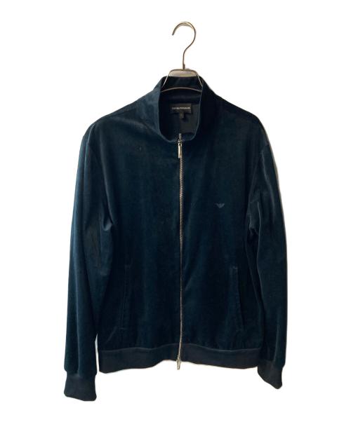 EMPORIO ARMANI（エンポリオアルマーニ）EMPORIO ARMANI (エンポリオアルマーニ) スタンドカラージャケット ネイビー サイズ:Lの古着・服飾アイテム