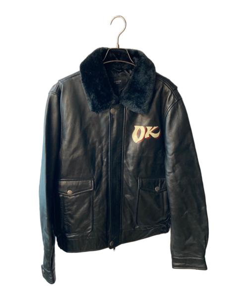 Liugoo Leathers（リューグーレザーズ）LIUGOO LEATHERS (リューグーレザーズ) レザージャケット ブラック サイズ:XLの古着・服飾アイテム