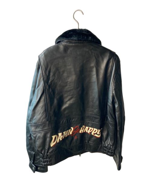 Liugoo Leathers（リューグーレザーズ）LIUGOO LEATHERS (リューグーレザーズ) レザージャケット ブラック サイズ:XLの古着・服飾アイテム