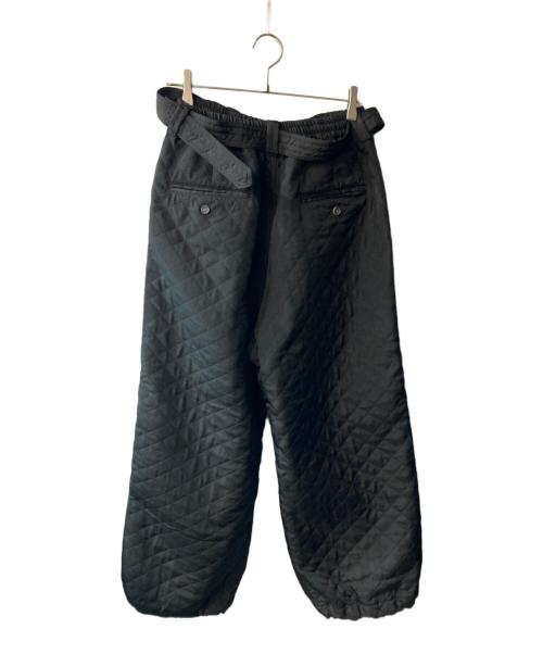 MAISON SPECIAL（メゾンスペシャル）MAISON SPECIAL (メゾンスペシャル) キルティングベルテッドスノーワイドパンツ ブラック サイズ:Sの古着・服飾アイテム