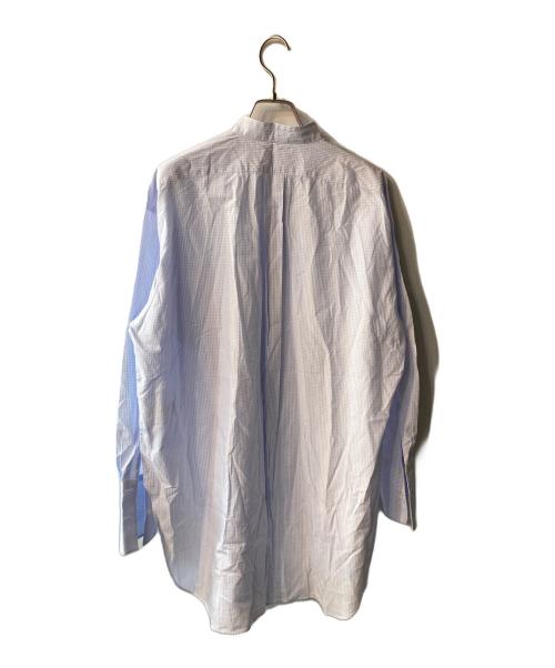 DES PRES（デ プレ）DES PRES (デ プレ) マイクロコットンツイル チュニックシャツ ブルー サイズ:freeの古着・服飾アイテム