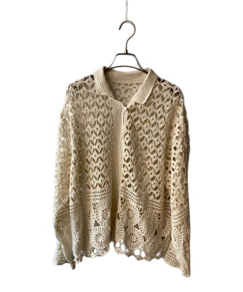 JOURNAL STANDARD relume（ジャーナルスタンダード レリューム）JOURNAL STANDARD relume (ジャーナルスタンダード レリューム) クロシェレースシャツ ベージュ サイズ:freeの古着・服飾アイテム