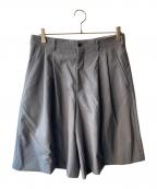 COMME des GARCONS HOMME PLUSコムデギャルソンオムプリュス）の古着「タック ハーフ パンツ ワイドショーツ」｜グレー