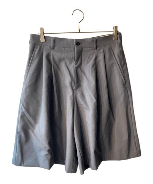 COMME des GARCONS HOMME PLUS（コムデギャルソンオムプリュス）COMME des GARCONS HOMME PLUS (コムデギャルソンオムプリュス) タック ハーフ パンツ ワイドショーツ グレー サイズ:Sの古着・服飾アイテム