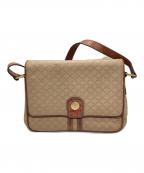 CELINEセリーヌ）の古着「マカダム柄ショルダーバッグ」｜ベージュ