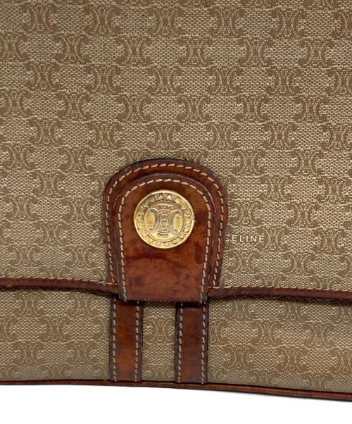 CELINE（セリーヌ）CELINE (セリーヌ) マカダム柄ショルダーバッグ ベージュの古着・服飾アイテム
