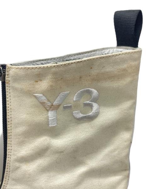 Y-3（ワイスリー）Y-3 (ワイスリー) ハイカットレイヤードスニーカー ホワイト サイズ:28.5cmの古着・服飾アイテム