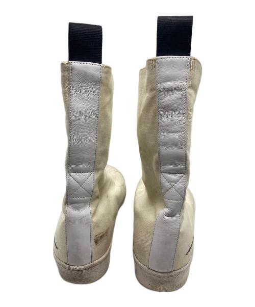 Y-3（ワイスリー）Y-3 (ワイスリー) ハイカットレイヤードスニーカー ホワイト サイズ:28.5cmの古着・服飾アイテム