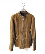 DIESELディーゼル）の古着「スウェードライダースジャケット」｜ブラウン