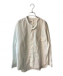 MHL（エムエイチエル）の古着「GRAPHIC COTTON STRIPE」｜ホワイト