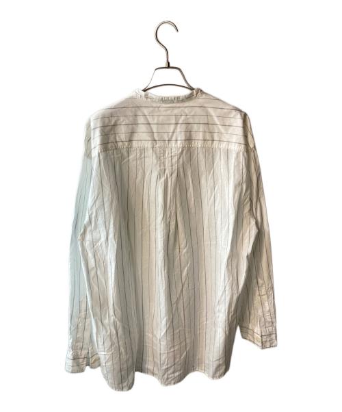 MHL（エムエイチエル）MHL (エムエイチエル) GRAPHIC COTTON STRIPE ホワイト サイズ:Lの古着・服飾アイテム