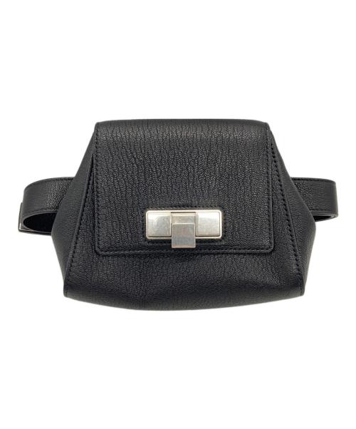 BOTTEGA VENETA（ボッテガベネタ）BOTTEGA VENETA (ボッテガベネタ) ベルトバッグ ブラックの古着・服飾アイテム