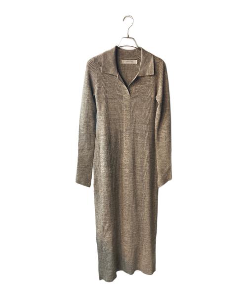 LAGUNA MOON（ラグナムーン）LAGUNA MOON (ラグナムーン) カラーネックタイトニットワンピース グレー サイズ:M 未使用品の古着・服飾アイテム