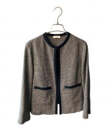 BALLSEY（ボールジィ）の古着「カラミ ノーカラージャケット」｜ブラック