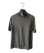 AK+1エーケーワン）の古着「5分袖 ハイネックニット」｜グレー