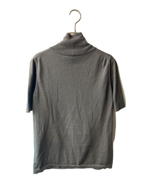 AK+1（エーケーワン）AK+1 (エーケーワン) 5分袖 ハイネックニット グレー サイズ:36の古着・服飾アイテム