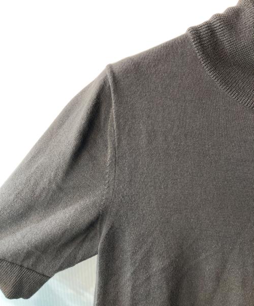 AK+1（エーケーワン）AK+1 (エーケーワン) 5分袖 ハイネックニット グレー サイズ:36の古着・服飾アイテム