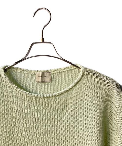 UNITED ARROWS（ユナイテッドアローズ）UNITED ARROWS (ユナイテッドアローズ) ペーパーニット グリーン サイズ:freeの古着・服飾アイテム