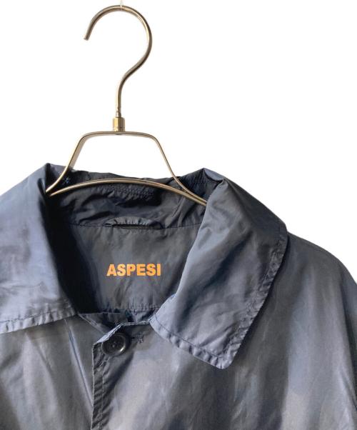 ASPESI（アスペジ）ASPESI (アスペジ) ナイロンステンカラーコート ネイビー サイズ:Lの古着・服飾アイテム