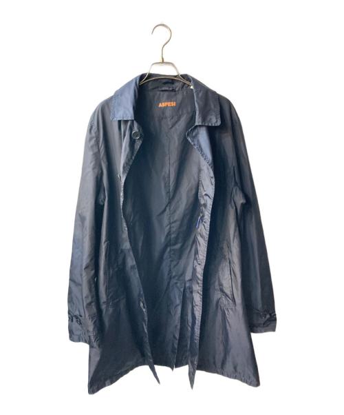 ASPESI（アスペジ）ASPESI (アスペジ) ナイロンステンカラーコート ネイビー サイズ:Lの古着・服飾アイテム