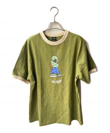 HUF（ハフ）の古着「リンガーTシャツ」｜グリーン