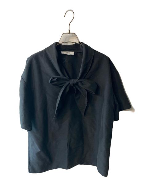 theory（セオリー）theory (セオリー) ボウタイブラウス ブラック サイズ:Pの古着・服飾アイテム