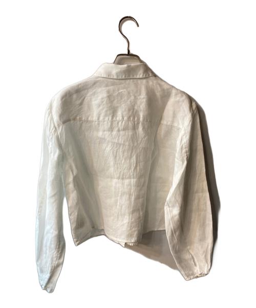 theory（セオリー）theory (セオリー) Relaxed Linen Pleat SLV Shirt ホワイト サイズ:Sの古着・服飾アイテム