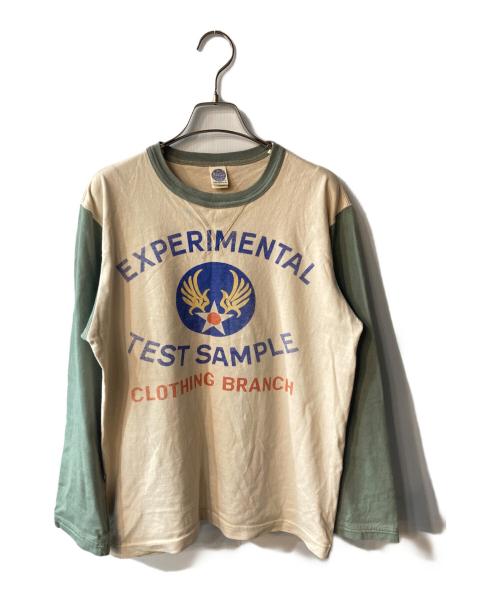 TOYS MCCOY（トイズマッコイ）TOYS McCOY (トイズマッコイ) ラグランカットソー グリーン サイズ:Mの古着・服飾アイテム