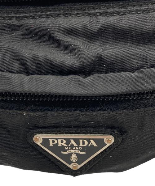 PRADA（プラダ）PRADA (プラダ) ナイロンウエストポーチ ブラックの古着・服飾アイテム