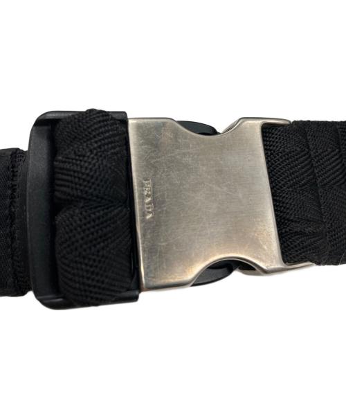 PRADA（プラダ）PRADA (プラダ) ナイロンウエストポーチ ブラックの古着・服飾アイテム