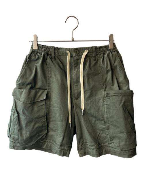 null（ヌル）NULL (ヌル) OUTSIDE SHORTS カーキ サイズ:Mの古着・服飾アイテム