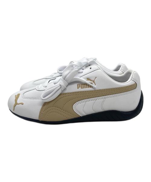 PUMA（プーマ）PUMA (プーマ) SPEEDCAT LTH ベージュ×ホワイト サイズ:23.5cmの古着・服飾アイテム
