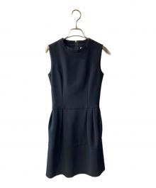 FOXEY NEWYORK（フォクシーニューヨーク）の古着「ノースリーブワンピース」｜ネイビー