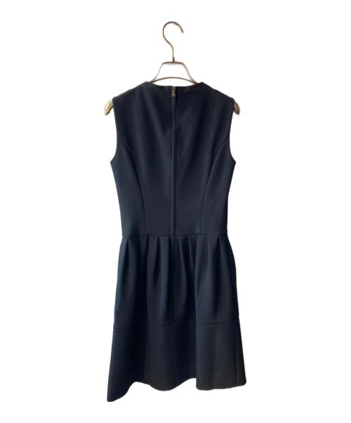 FOXEY NEWYORK（フォクシーニューヨーク）FOXEY NEWYORK (フォクシーニューヨーク) ノースリーブワンピース ネイビー サイズ:38の古着・服飾アイテム